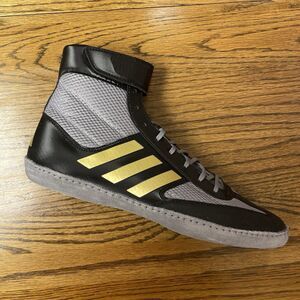Adidas Combat Speed 5 Grey Gold Wrestling Shoes Men’s Size 8 NEW